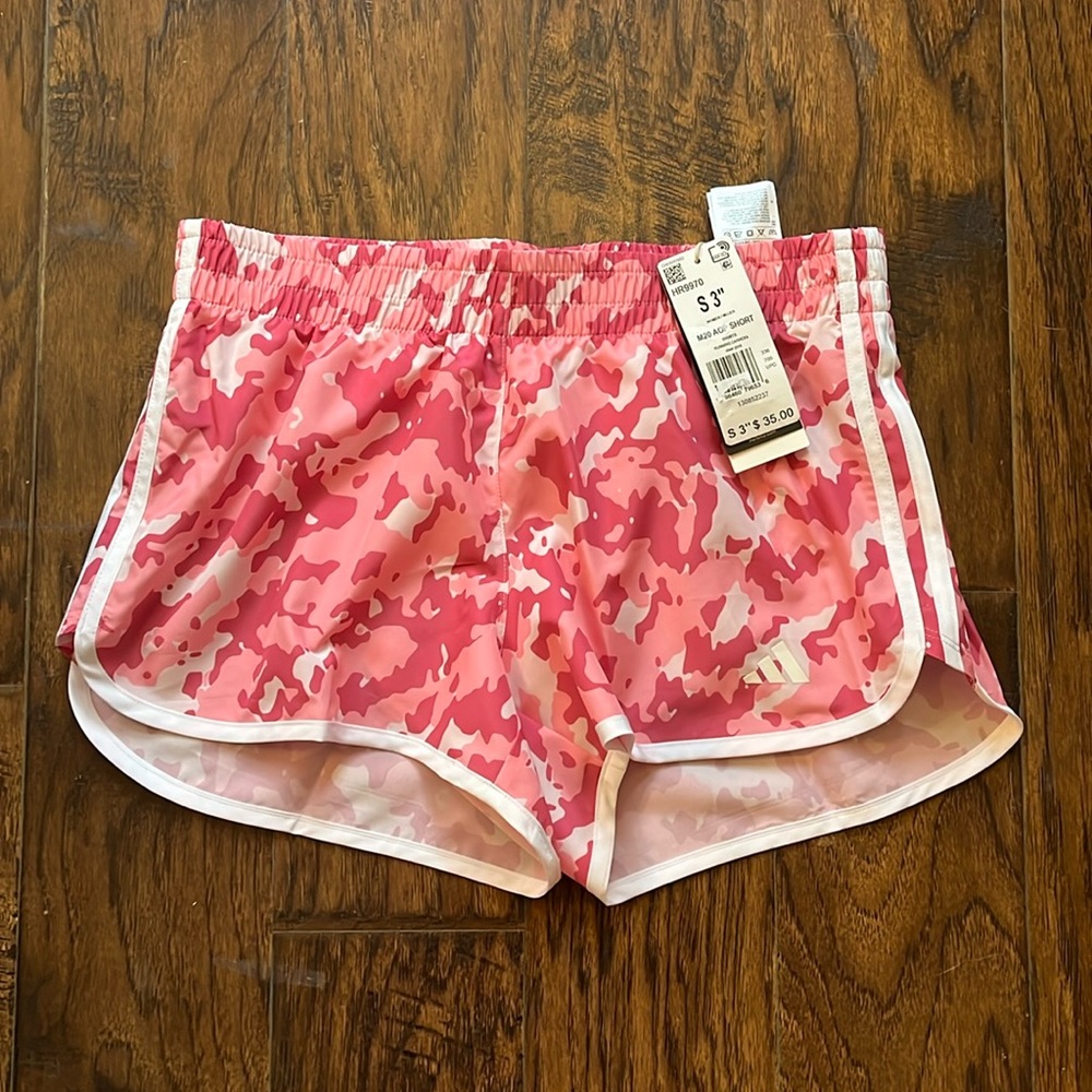 NWT!!  Adidas pink camo shorts, size small and large - Picture 10 of 15